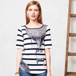 Anthropologie POSTMARK Hot Air Balloon tee, S.